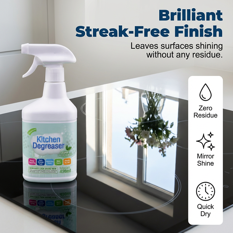 Heavy-Duty Kitchen Degreaser Spray 💨 Ultra-Fast Grease & Grime Remover for Stovetops & Ovens ✨
