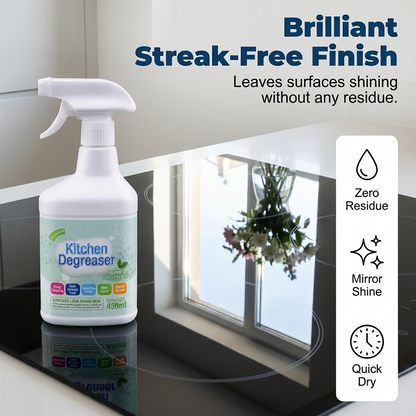 Heavy-Duty Kitchen Degreaser Spray 💨 Ultra-Fast Grease & Grime Remover for Stovetops & Ovens ✨