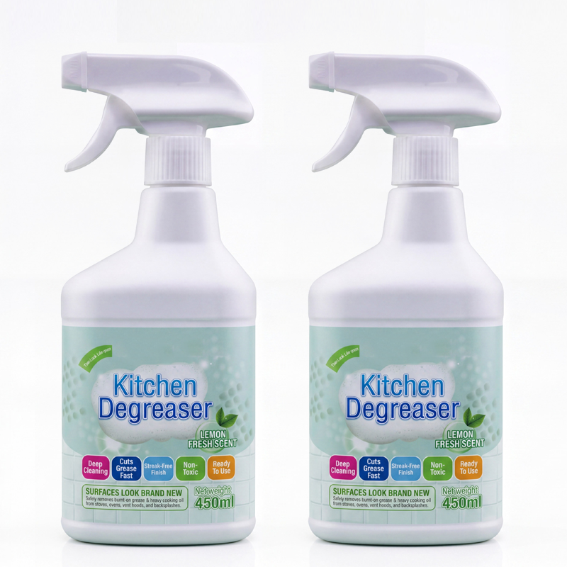 Heavy-Duty Kitchen Degreaser Spray 💨 Ultra-Fast Grease & Grime Remover for Stovetops & Ovens ✨