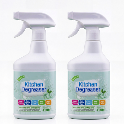 Heavy-Duty Kitchen Degreaser Spray 💨 Ultra-Fast Grease & Grime Remover for Stovetops & Ovens ✨