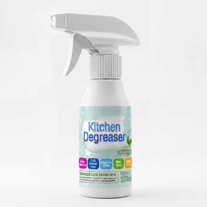 Heavy-Duty Kitchen Degreaser Spray 💨 Ultra-Fast Grease & Grime Remover for Stovetops & Ovens ✨