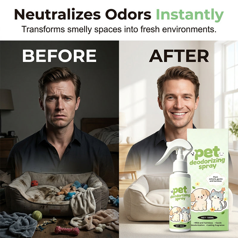 🐾Multi-Purpose Pet Odor Eliminator Spray | Instant Urine & Smell Remover