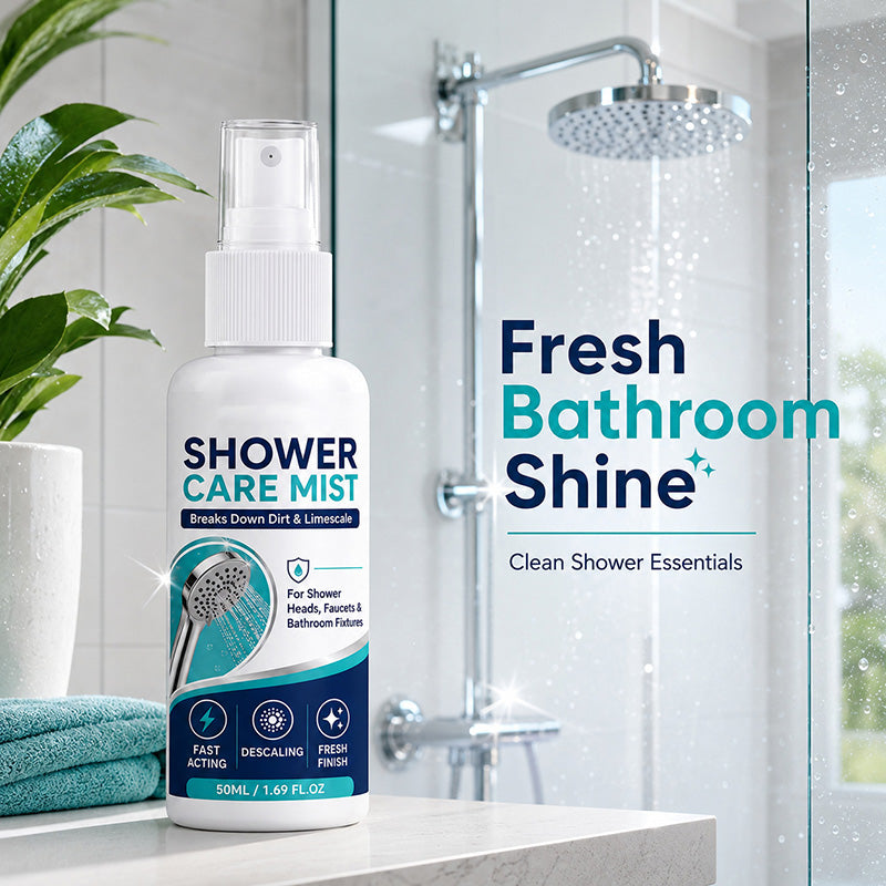 🚿✨Fast-Acting Shower Limescale Remover Spray – Dissolves stubborn mineral deposits & hard water stains. just spray & wipe! 🧼💪