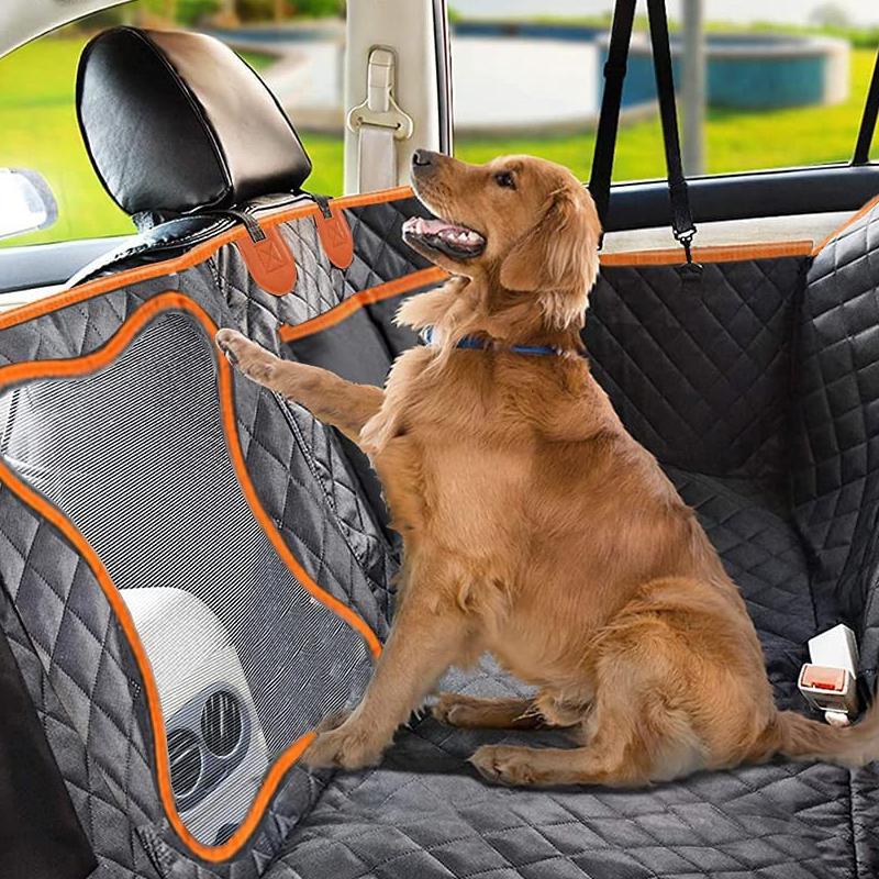 📢📢 50% OFF🐾 Waterproof Dog Car Back Seat Cover – Waterproof, Anti-slip, Convertible 🐶