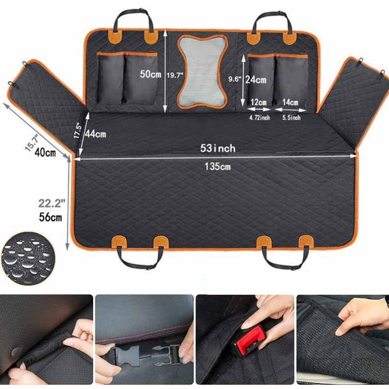 Waterproof dog car back seat cover - product view 6
