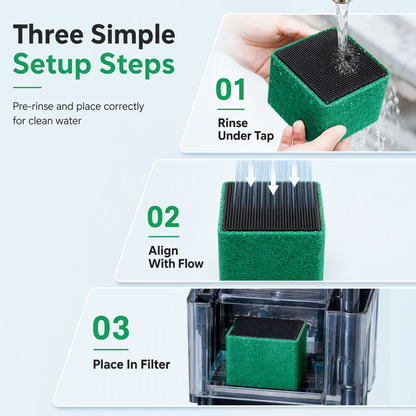 🐠 Activated Carbon Aquarium Filter Cube Block - Water Clarifier & Purifier 🧪